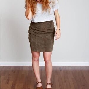 Vintage suede skirt